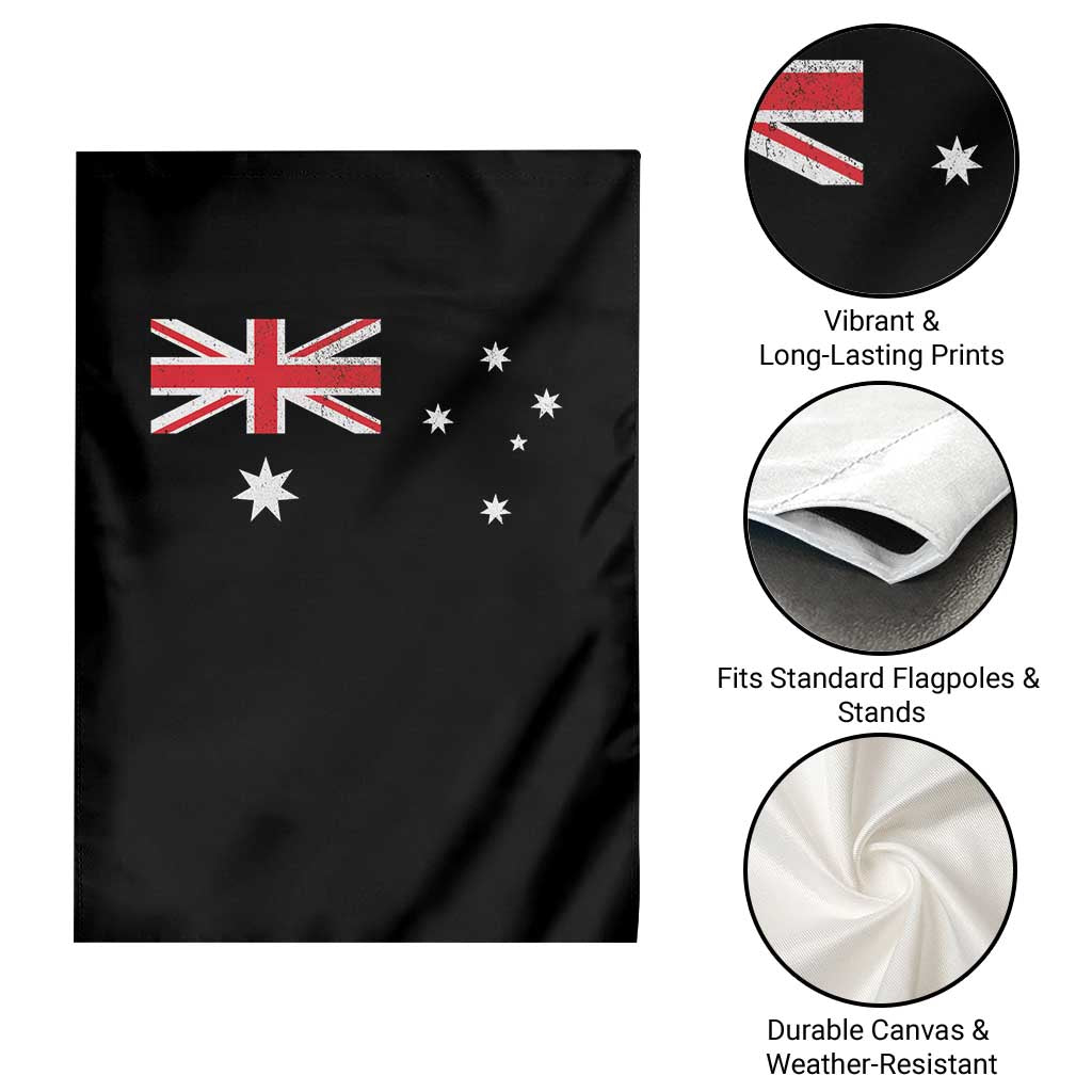 Vintage Australian Flag Garden Flag Australia Distressed Patriotic Southern Cross Country Pride Graphic