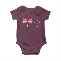 Vintage Australian Flag Baby Onesie Australia Distressed Patriotic Southern Cross Country Pride Graphic