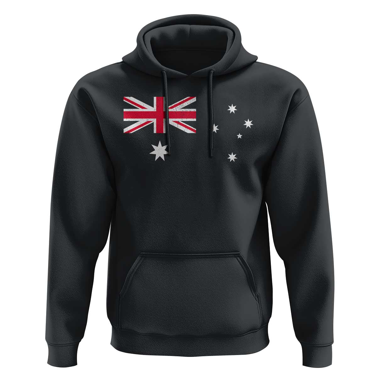 Vintage Australian Flag Hoodie Australia Distressed Patriotic Southern Cross Country Pride Graphic