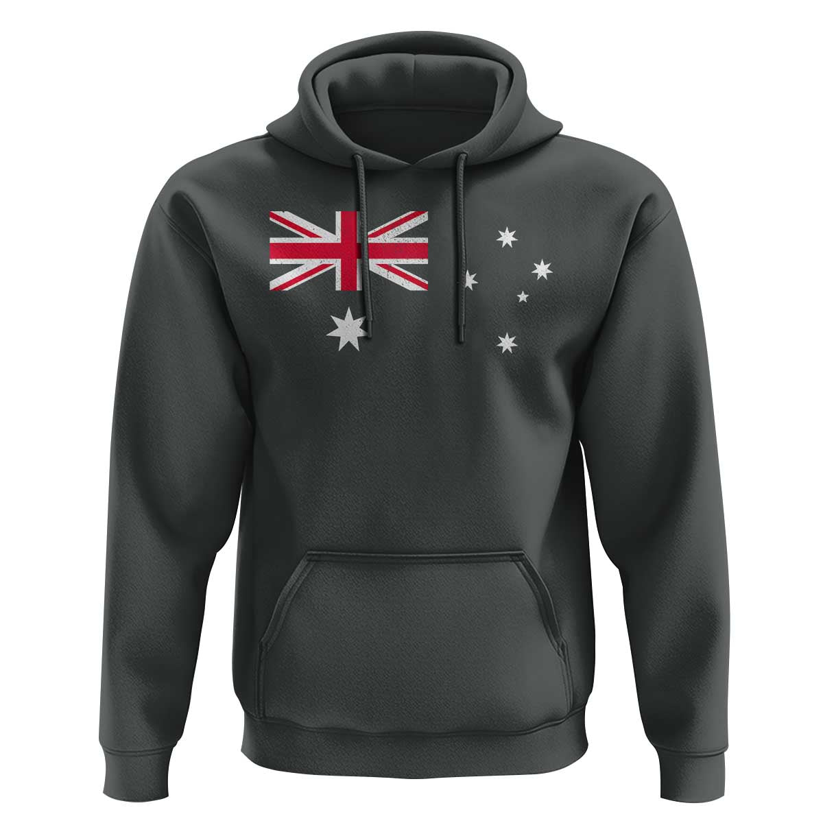 Vintage Australian Flag Hoodie Australia Distressed Patriotic Southern Cross Country Pride Graphic