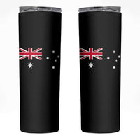 Vintage Australian Flag Skinny Tumbler Australia Distressed Patriotic Southern Cross Country Pride Graphic