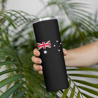 Vintage Australian Flag Skinny Tumbler Australia Distressed Patriotic Southern Cross Country Pride Graphic