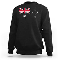 Vintage Australian Flag Sweatshirt Australia Distressed Patriotic Southern Cross Country Pride Graphic