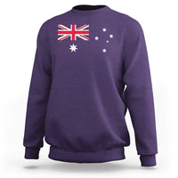Vintage Australian Flag Sweatshirt Australia Distressed Patriotic Southern Cross Country Pride Graphic