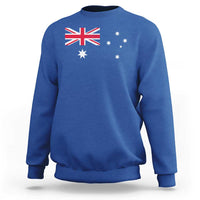 Vintage Australian Flag Sweatshirt Australia Distressed Patriotic Southern Cross Country Pride Graphic