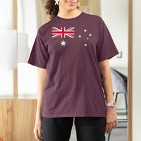 Vintage Australian Flag T Shirt For Women Australia Distressed Patriotic Southern Cross Country Pride Graphic
