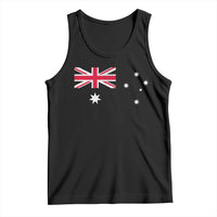 Vintage Australian Flag Tank Top Australia Distressed Patriotic Southern Cross Country Pride Graphic
