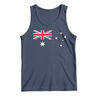 Vintage Australian Flag Tank Top Australia Distressed Patriotic Southern Cross Country Pride Graphic