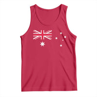 Vintage Australian Flag Tank Top Australia Distressed Patriotic Southern Cross Country Pride Graphic