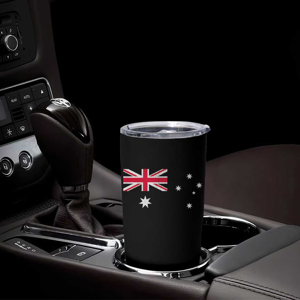 Vintage Australian Flag Tumbler Cup Australia Distressed Patriotic Southern Cross Country Pride Graphic
