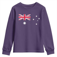 Vintage Australian Flag Youth Sweatshirt Australia Distressed Patriotic Southern Cross Country Pride Graphic