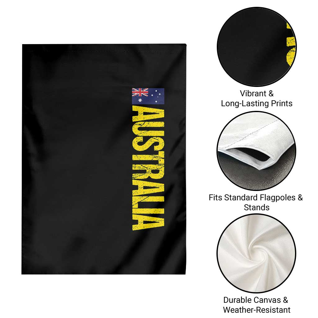 Australia Flag Garden Flag Patriotic Country Pride Vertical Text Graphic