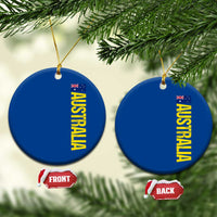 Australia Flag Ceramic Ornament Patriotic Country Pride Vertical Text Graphic