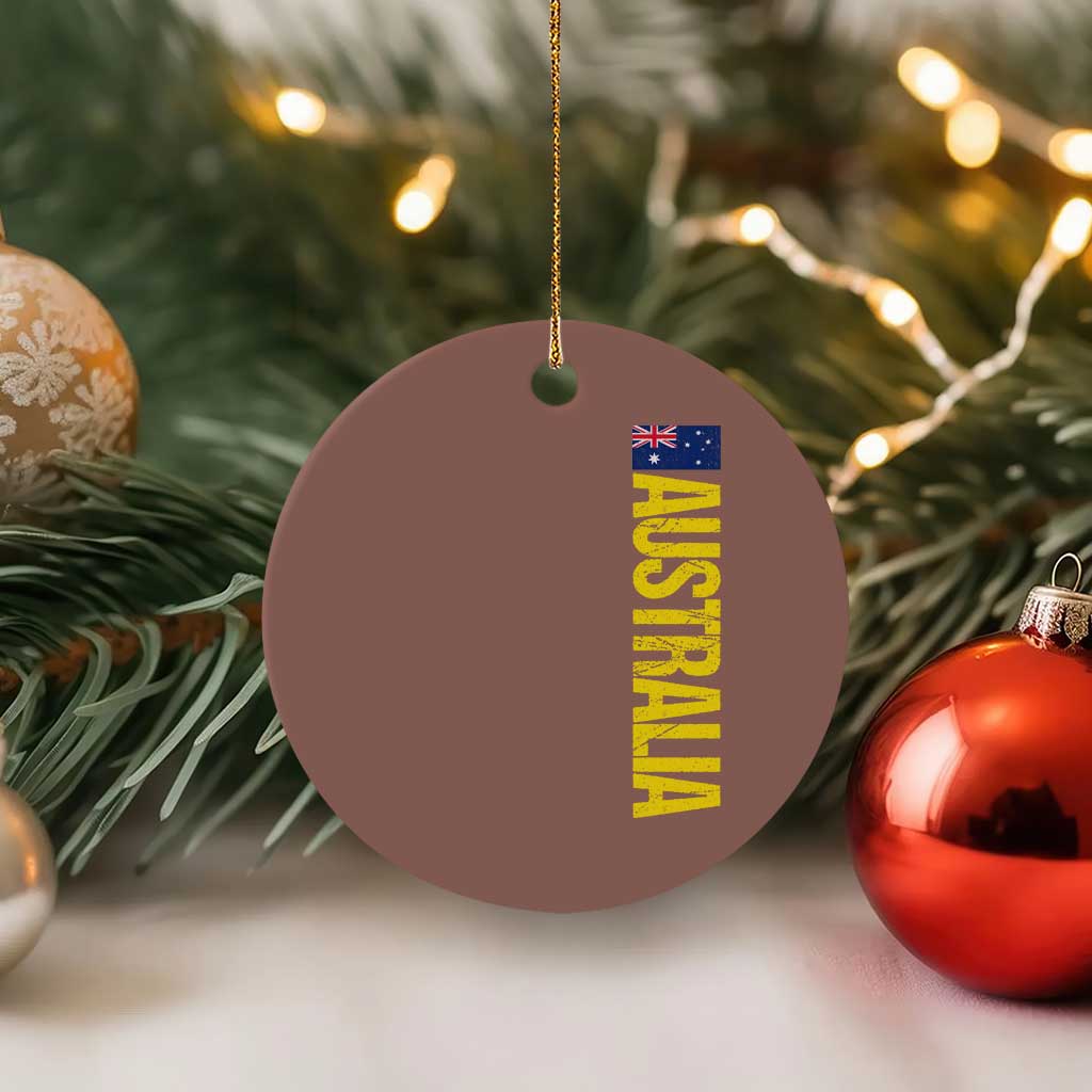 Australia Flag Ceramic Ornament Patriotic Country Pride Vertical Text Graphic