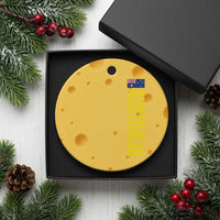 Australia Flag Ceramic Ornament Patriotic Country Pride Vertical Text Graphic