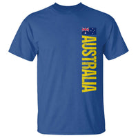 Australia Flag T Shirt Patriotic Country Pride Vertical Text Graphic