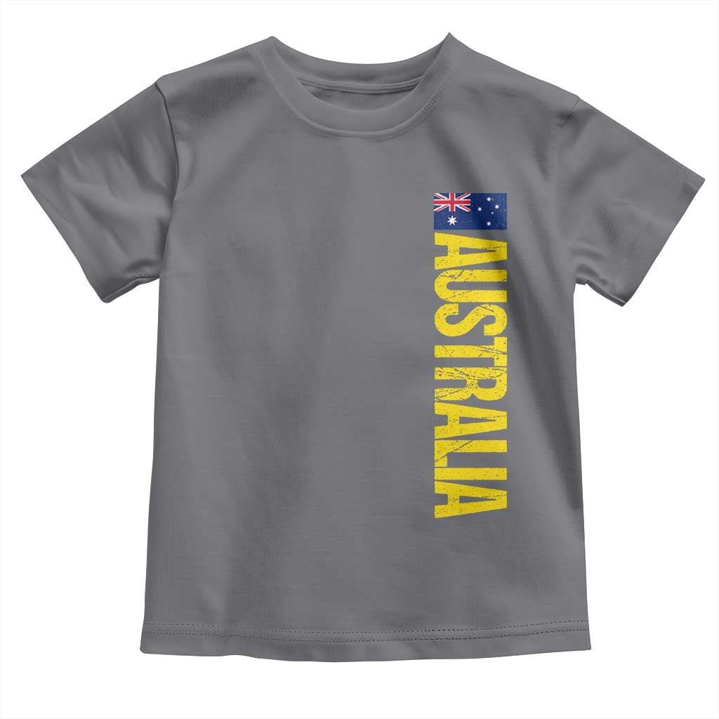 Australia Flag Toddler T Shirt Patriotic Country Pride Vertical Text Graphic