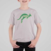Vintage Kangaroo Australia T Shirt For Kid Patriotic Country Pride Graphic Aussie Roo Kangaroo