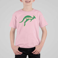 Vintage Kangaroo Australia T Shirt For Kid Patriotic Country Pride Graphic Aussie Roo Kangaroo