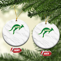 Vintage Kangaroo Australia Ceramic Ornament Patriotic Country Pride Graphic Aussie Roo Kangaroo