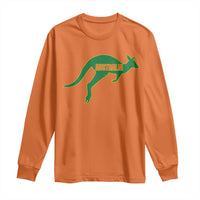 Vintage Kangaroo Australia Long Sleeve Shirt Patriotic Country Pride Graphic Aussie Roo Kangaroo