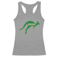 Vintage Kangaroo Australia Racerback Tank Top Patriotic Country Pride Graphic Aussie Roo Kangaroo