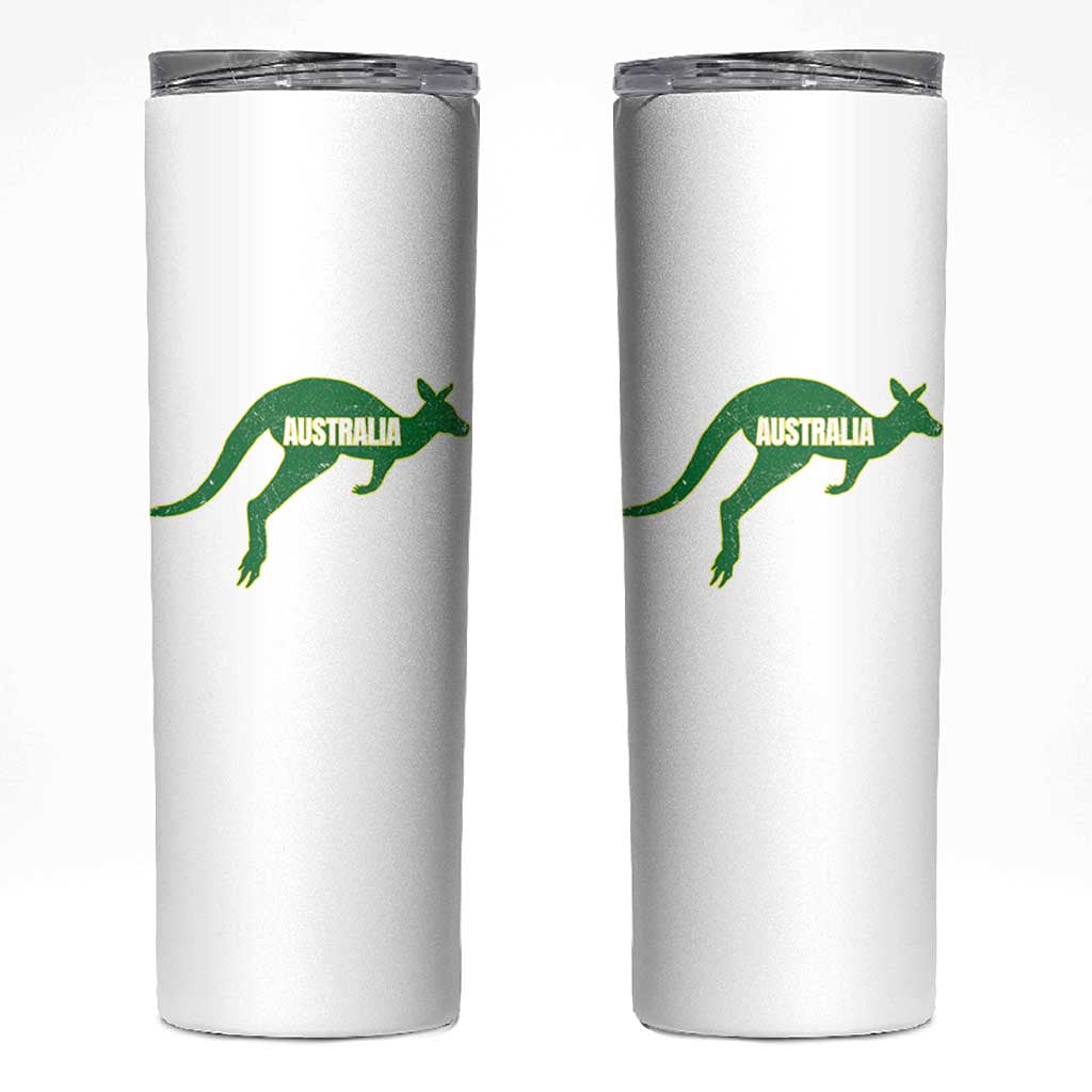 Vintage Kangaroo Australia Skinny Tumbler Patriotic Country Pride Graphic Aussie Roo Kangaroo