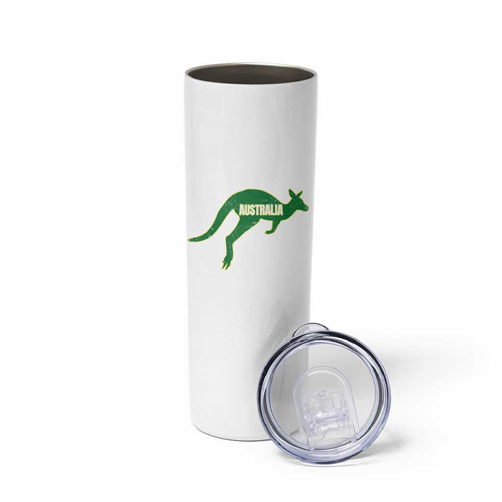 Vintage Kangaroo Australia Skinny Tumbler Patriotic Country Pride Graphic Aussie Roo Kangaroo