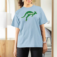 Vintage Kangaroo Australia T Shirt For Women Patriotic Country Pride Graphic Aussie Roo Kangaroo