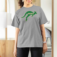 Vintage Kangaroo Australia T Shirt For Women Patriotic Country Pride Graphic Aussie Roo Kangaroo