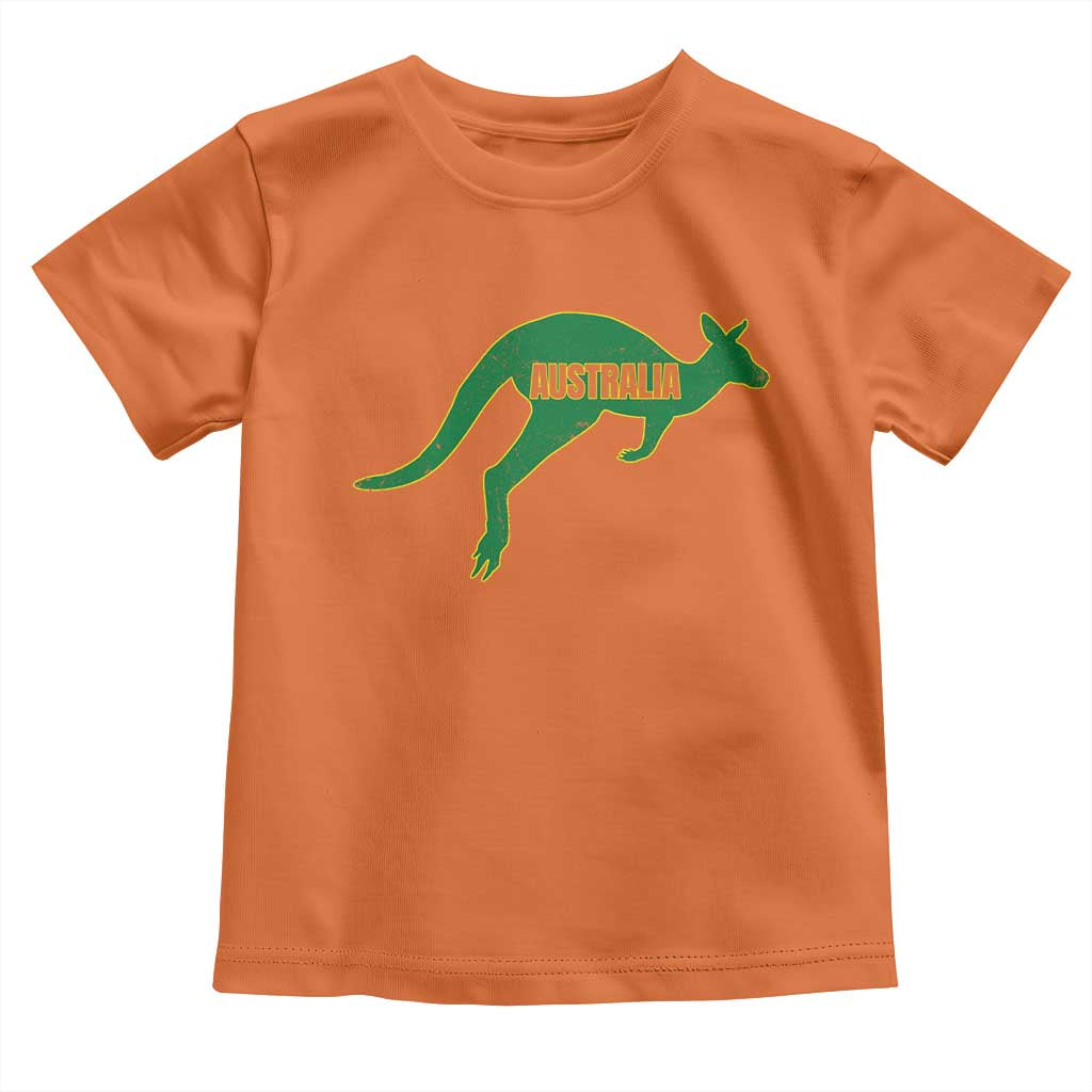 Vintage Kangaroo Australia Toddler T Shirt Patriotic Country Pride Graphic Aussie Roo Kangaroo