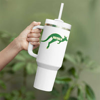 Vintage Kangaroo Australia Tumbler With Handle Patriotic Country Pride Graphic Aussie Roo Kangaroo