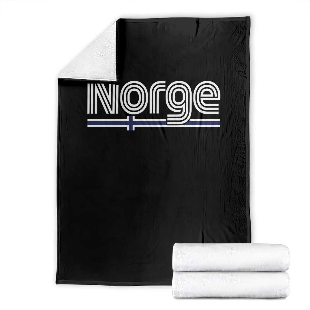 Retro Vintage Norge Flag Throw Blanket Norway Norwegian Pride Heritage Scandinavian