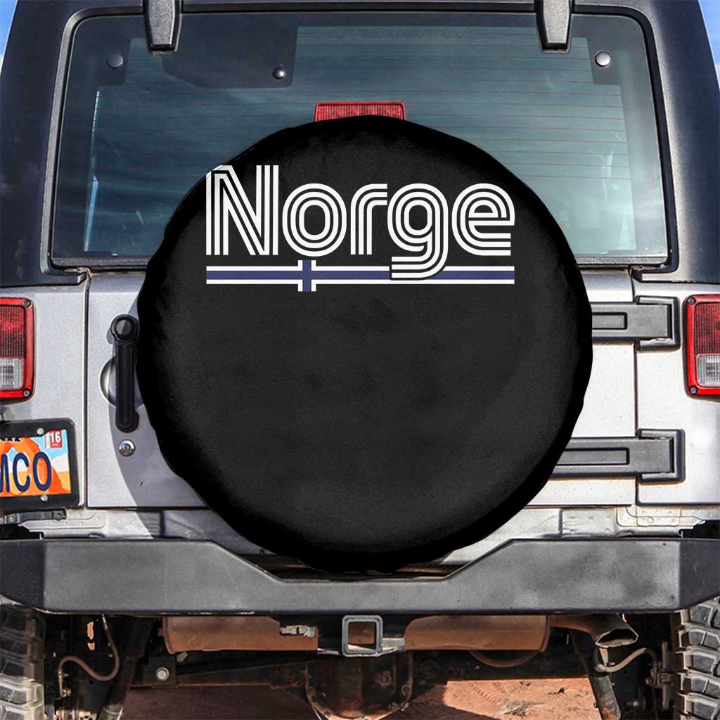 Retro Vintage Norge Flag Spare Tire Cover Norway Norwegian Pride Heritage Scandinavian