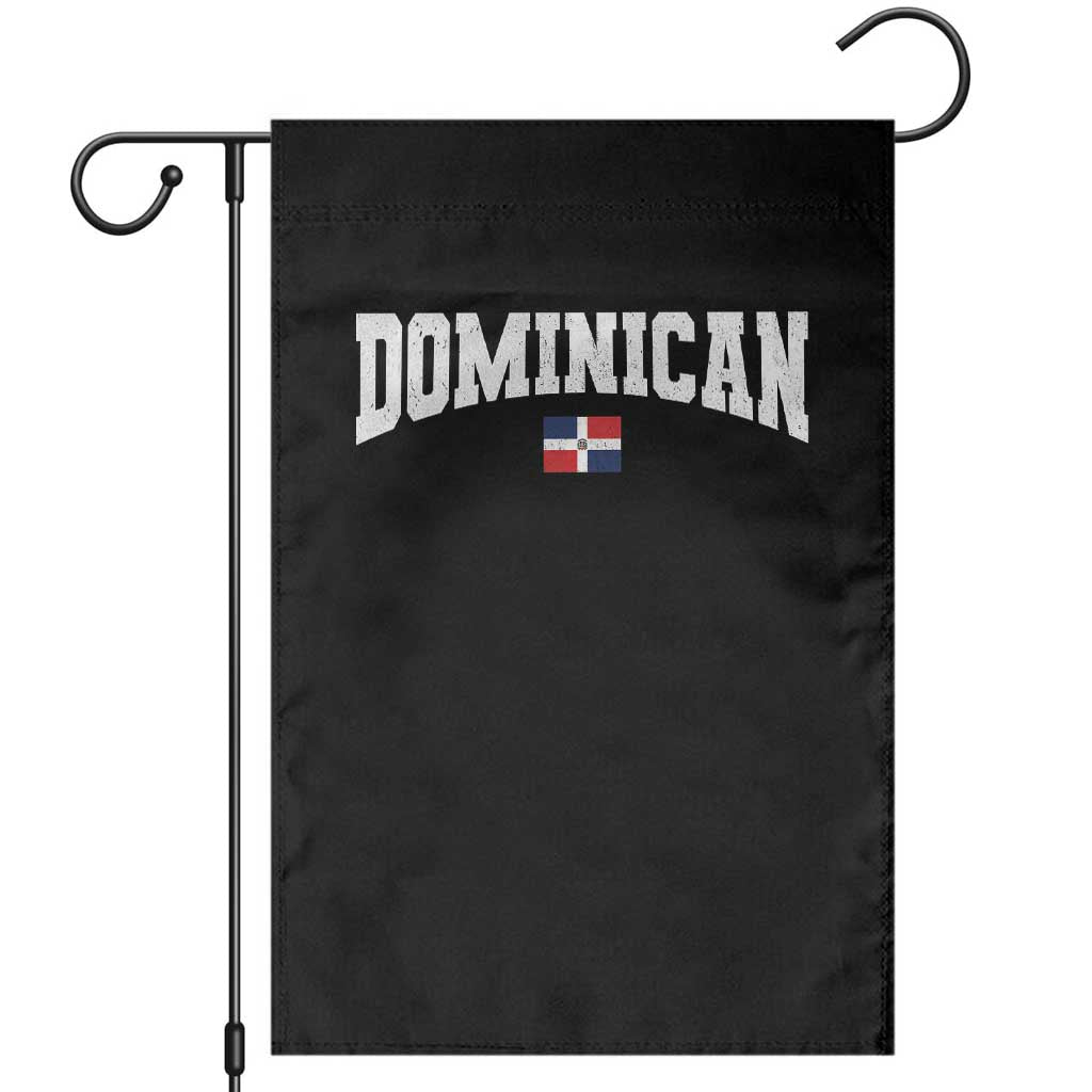 Vintage Dominican Republic Flag Garden Flag Retro Varsity Caribbean Pride Heritage Gift