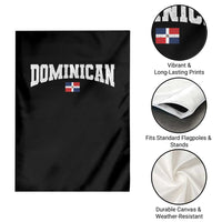 Vintage Dominican Republic Flag Garden Flag Retro Varsity Caribbean Pride Heritage Gift