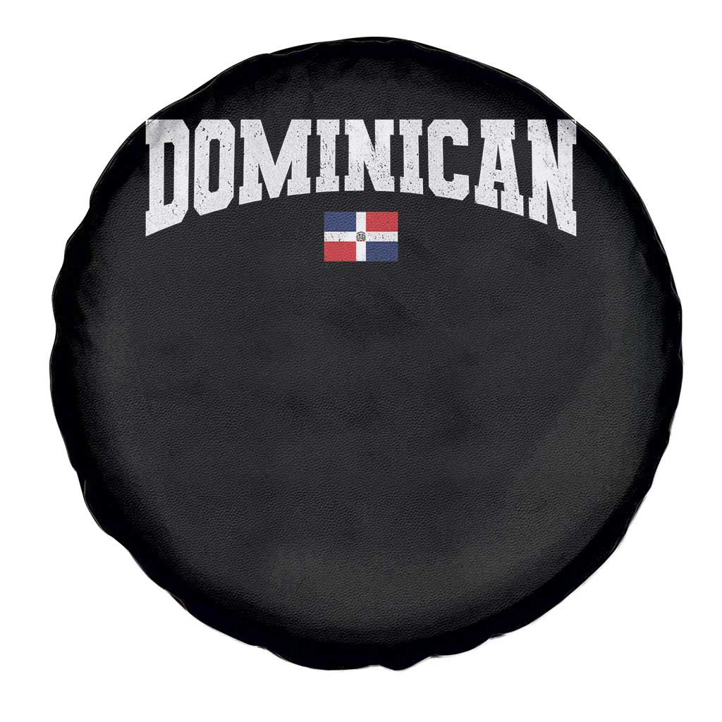Vintage Dominican Republic Flag Spare Tire Cover Retro Varsity Caribbean Pride Heritage Gift