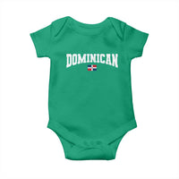 Vintage Dominican Republic Flag Baby Onesie Retro Varsity Caribbean Pride Heritage Gift