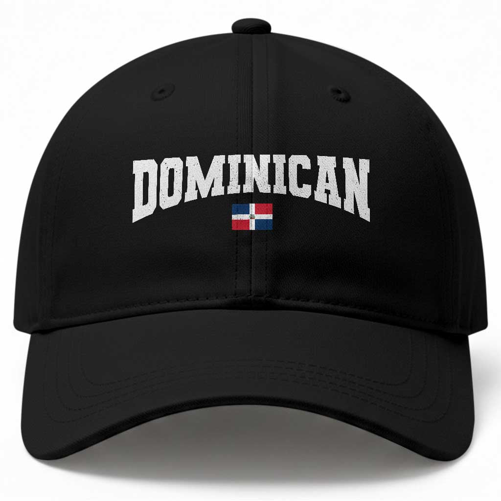 Vintage Dominican Republic Flag Baseball Cap Retro Varsity Caribbean Pride Heritage Gift