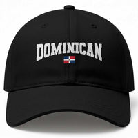 Vintage Dominican Republic Flag Baseball Cap Retro Varsity Caribbean Pride Heritage Gift