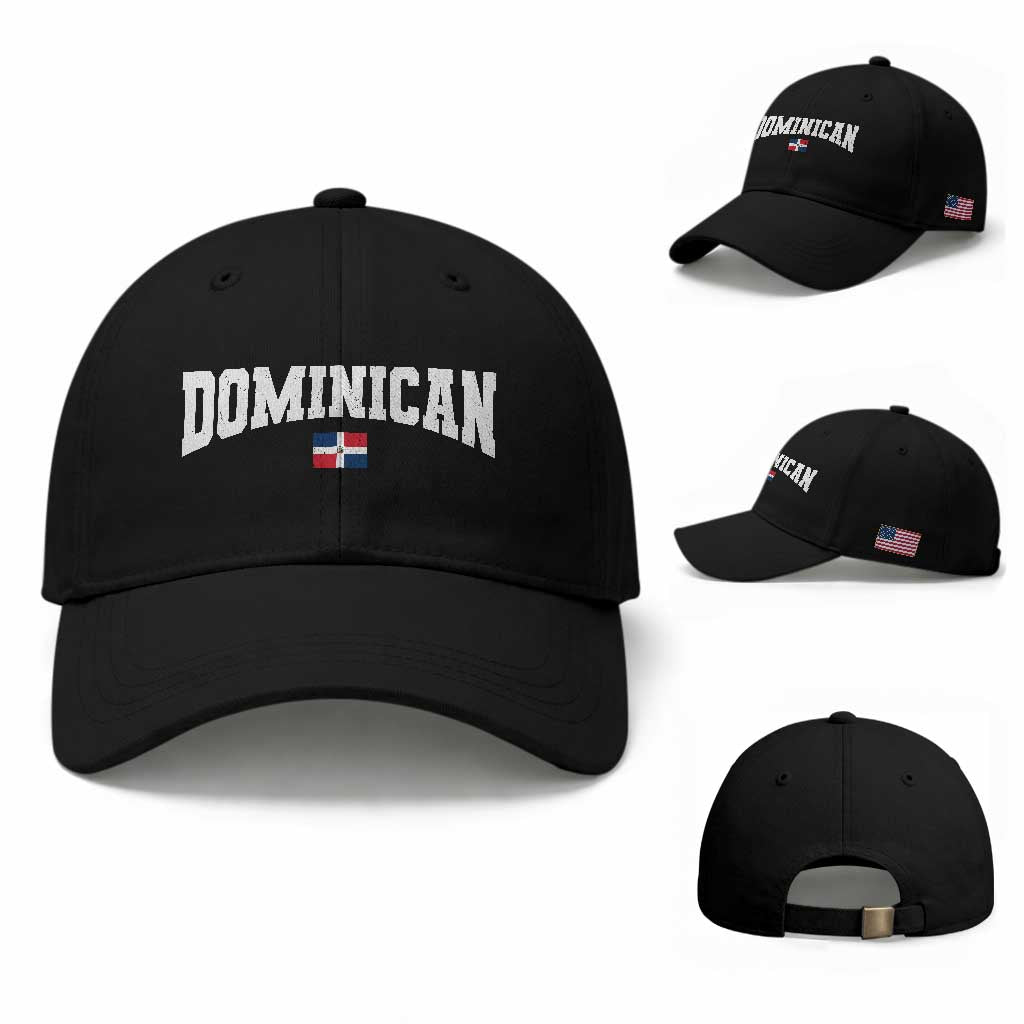 Vintage Dominican Republic Flag Baseball Cap Retro Varsity Caribbean Pride Heritage Gift