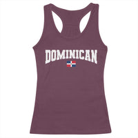 Vintage Dominican Republic Flag Racerback Tank Top Retro Varsity Caribbean Pride Heritage Gift