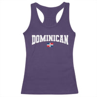 Vintage Dominican Republic Flag Racerback Tank Top Retro Varsity Caribbean Pride Heritage Gift