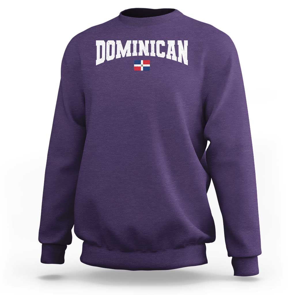 Vintage Dominican Republic Flag Sweatshirt Retro Varsity Caribbean Pride Heritage Gift
