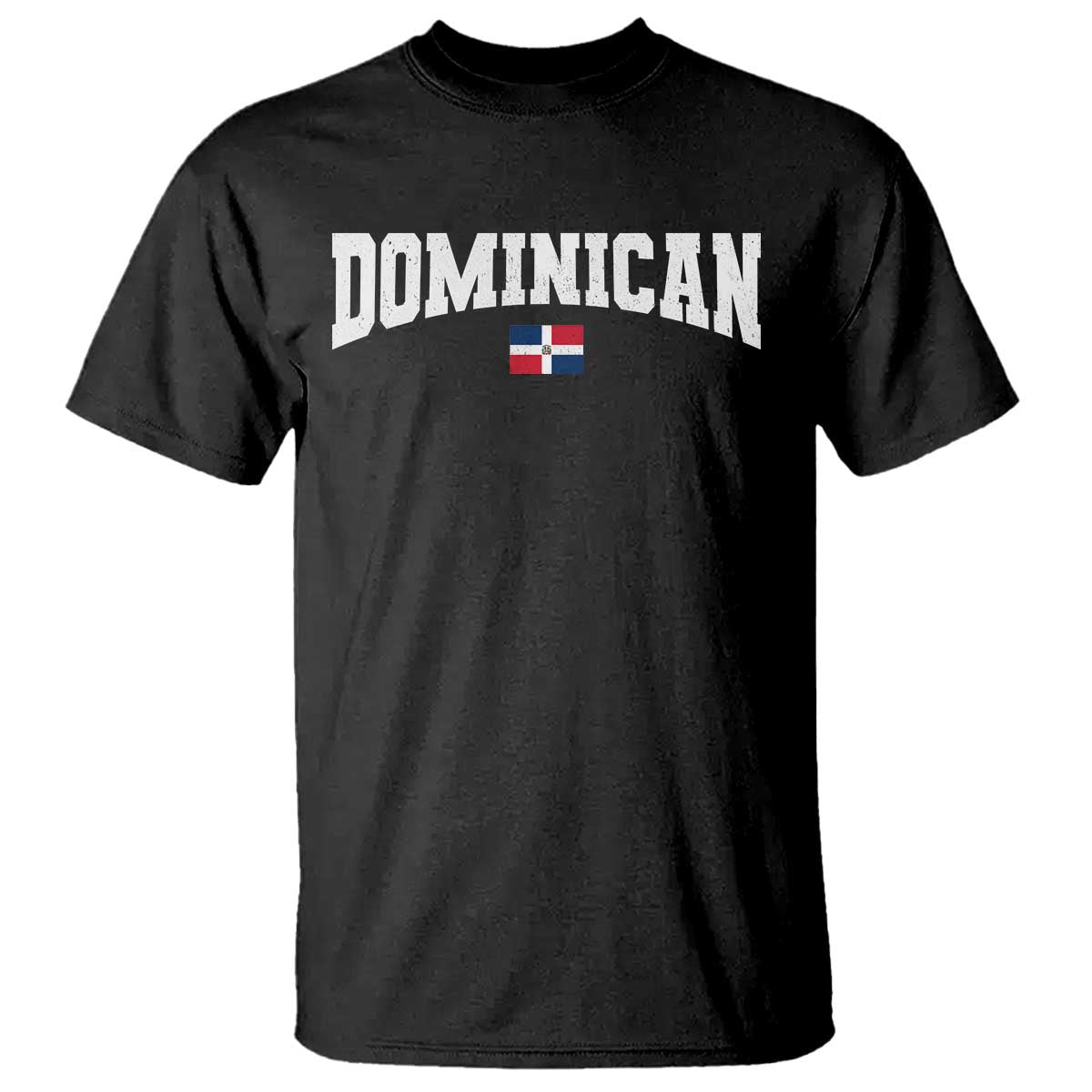 Vintage Dominican Republic Flag T Shirt Retro Varsity Caribbean Pride Heritage Gift