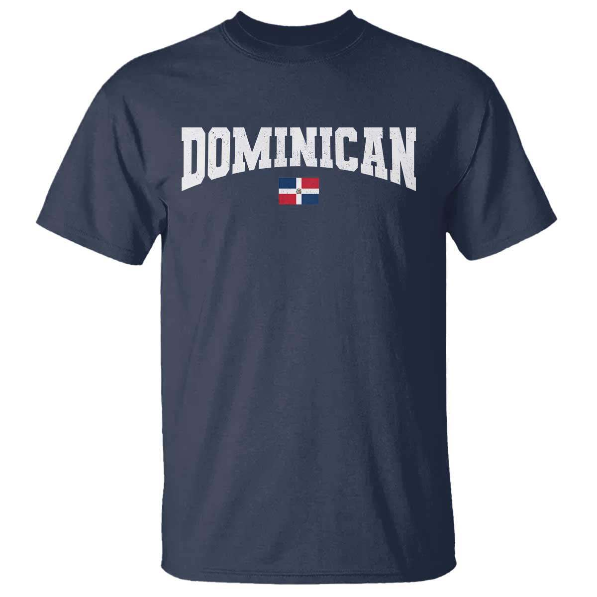 Vintage Dominican Republic Flag T Shirt Retro Varsity Caribbean Pride Heritage Gift