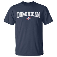 Vintage Dominican Republic Flag T Shirt Retro Varsity Caribbean Pride Heritage Gift