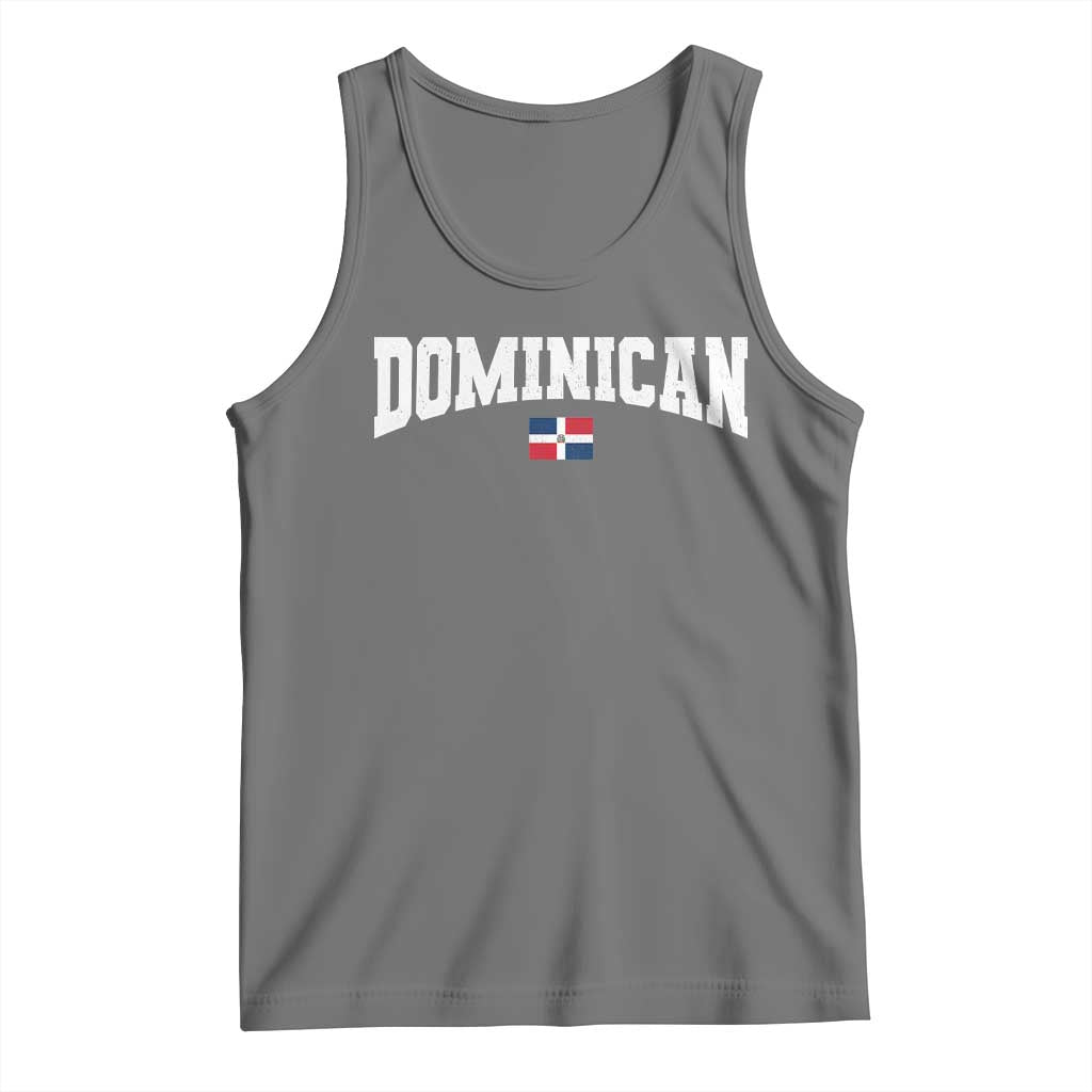 Vintage Dominican Republic Flag Tank Top Retro Varsity Caribbean Pride Heritage Gift