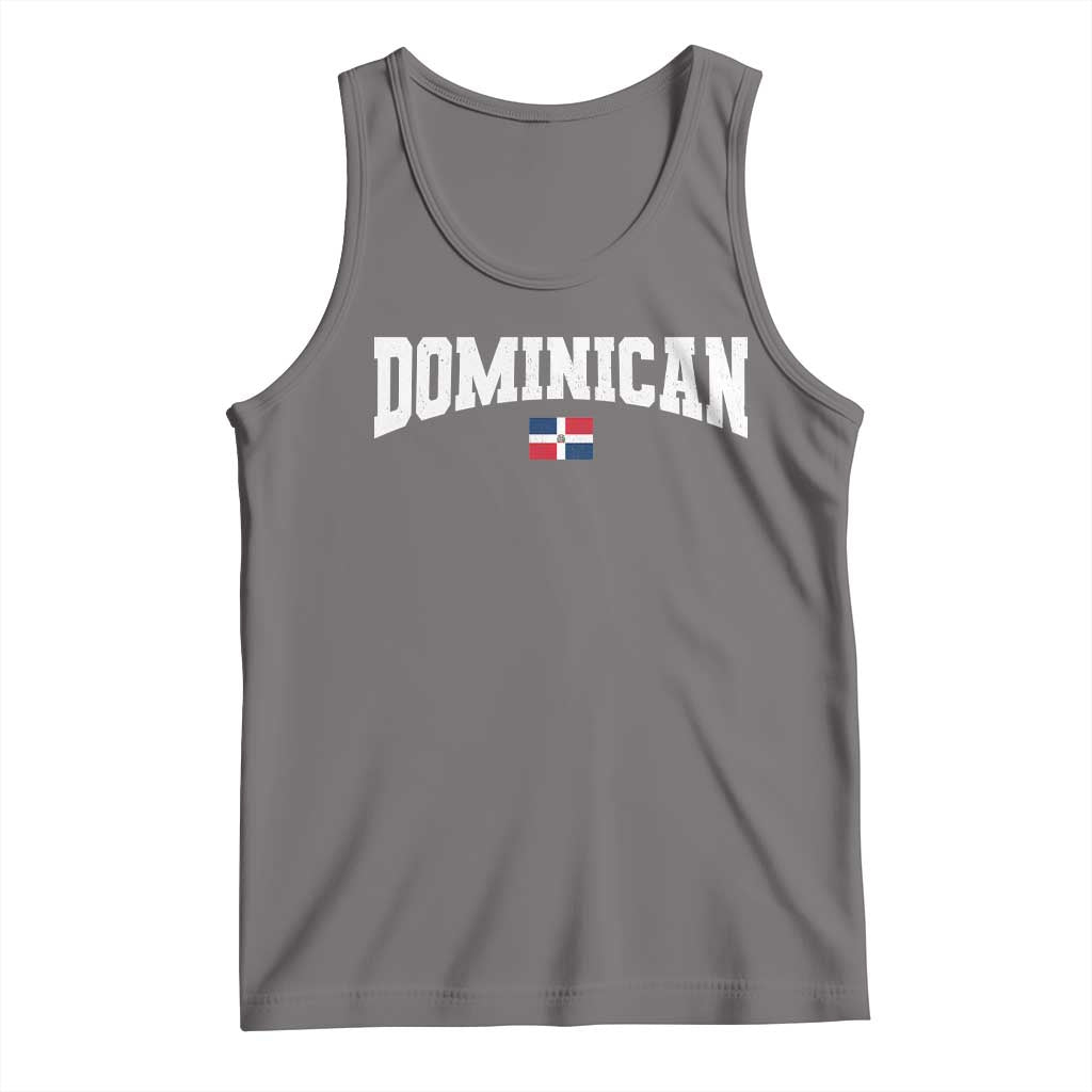 Vintage Dominican Republic Flag Tank Top Retro Varsity Caribbean Pride Heritage Gift