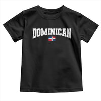 Vintage Dominican Republic Flag Toddler T Shirt Retro Varsity Caribbean Pride Heritage Gift